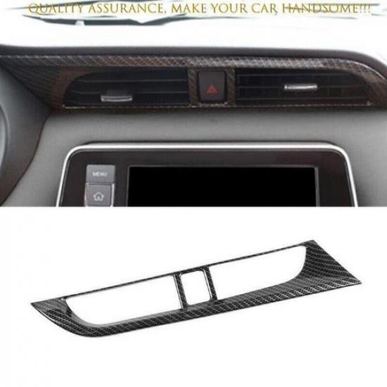 For Nissan Kicks 2018-2024 Carbon Fiber Center Console AC Air Outlet Vent Trim