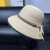 High quality 2026 raffia hat women's summer shopping shade anti-ultraviolet hat fashion basin hat top hat