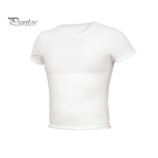 

Мужская тонкая футболка, дышащая, обтягивающая, с коротким рукавом, утягивающая живот, однотонная, с круглым вырезом, для занятий спортом, повседневная одежда L белый