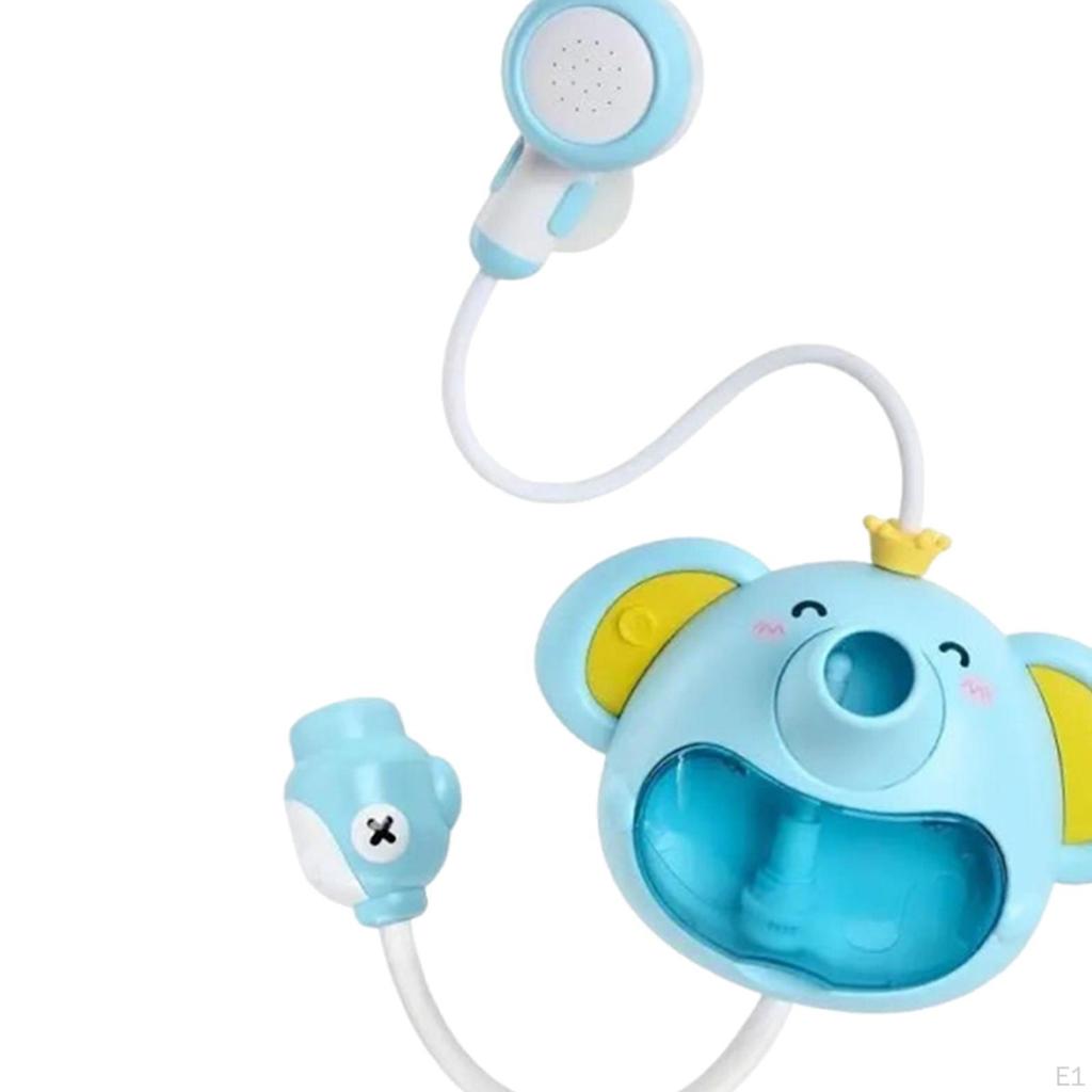 Bath Shower Bubble Toy Portable Summer Backyard Bathtub Elephant Water Sprayer for Ages 6-12