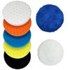 Buffing Polishing Pads 5 Inch - 7Pcs 125Mm Face For 5 Inch 125Mm Backing Plate, Car Compound Buffing Sponge Pads And Woolen Cutting Polishing Pad Kit