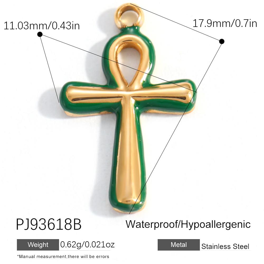 Heart Cat Dog Owl Oil Drop Ocean Style Pendants 18K Gold Plated Stainless Steel Charms Fashion Jewelry Gold Pendants