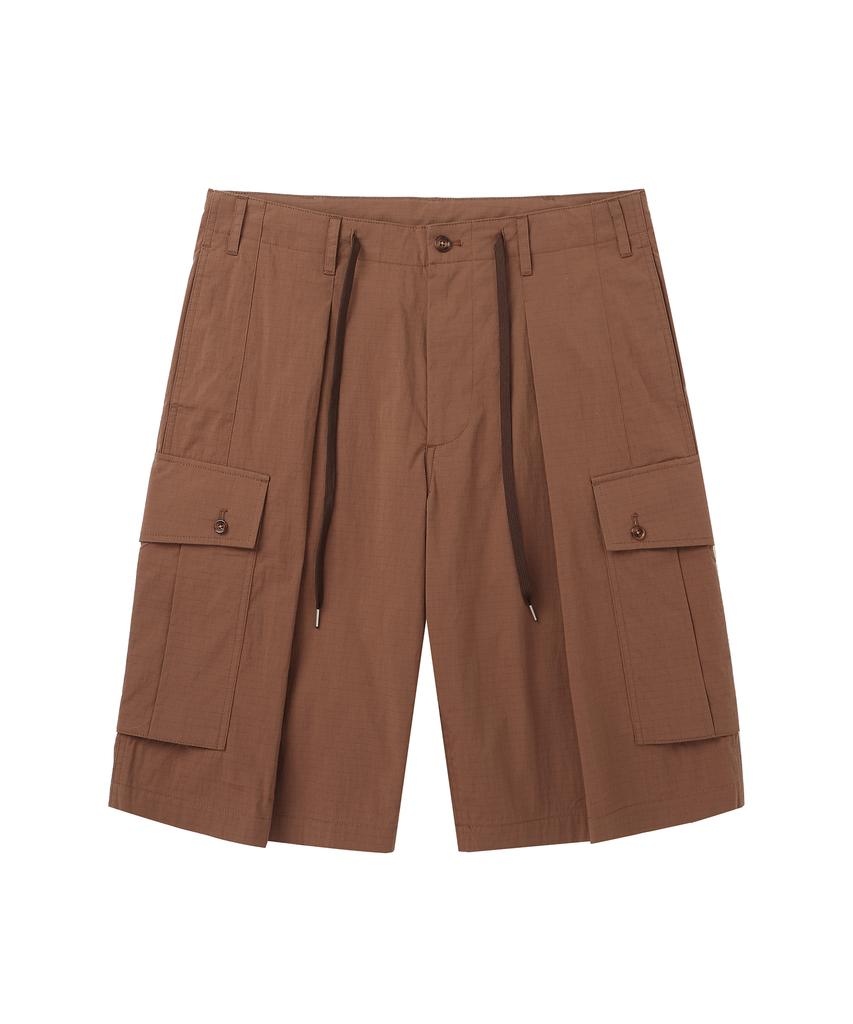 SOLEW Ripstop Bermuda Cargo Pants_Brown