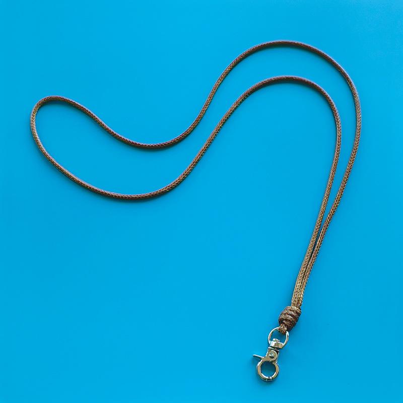 Solid Color Mobile Phone Lanyard Wax Line Long Multi-Color Anti-Lost Rope Versatile Glasses Clip Change Bag Necklace Lanyard