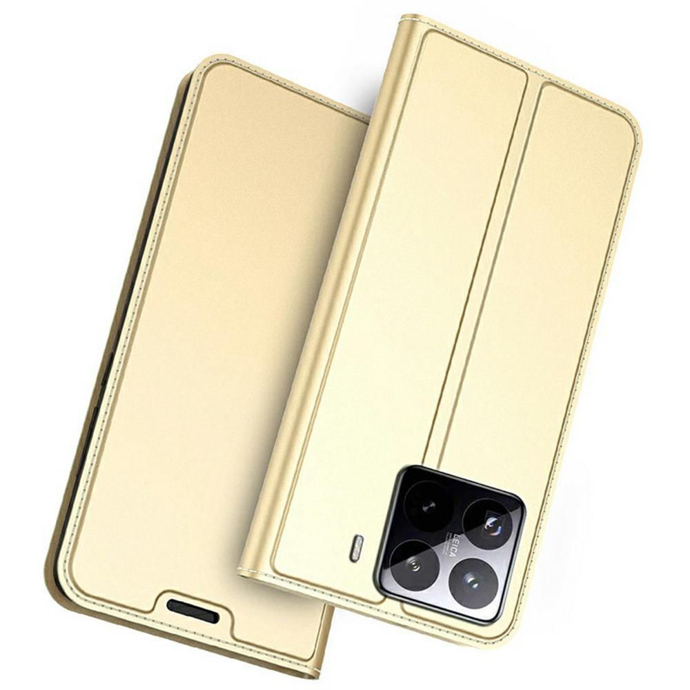 For Xiaomi 15 Pro Case PU Leather Phone Cover with Card Holder Stand