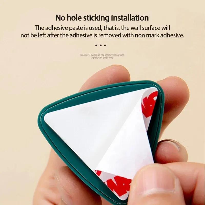 3Pcs Towel Holder Towel Storage Racks Hanger Adhesive Towels Storage Wash Cloth Clip Sucker Wall Window Bathroom Accessories