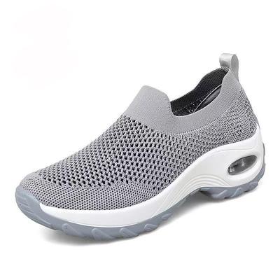 Hergestellt in China Neue Sportschuhe Damen Übergröße Damenschuhe Fliegenstrick Damen Damen Flache Lässige Atmungsaktive Schuhe