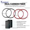 Real Soft Carbon Fiber Sticker For Renault Fluence Megane 3 RS 2009 2010 2011 2012 2013 2014 2015 Car Instrument Audio Ring Trim