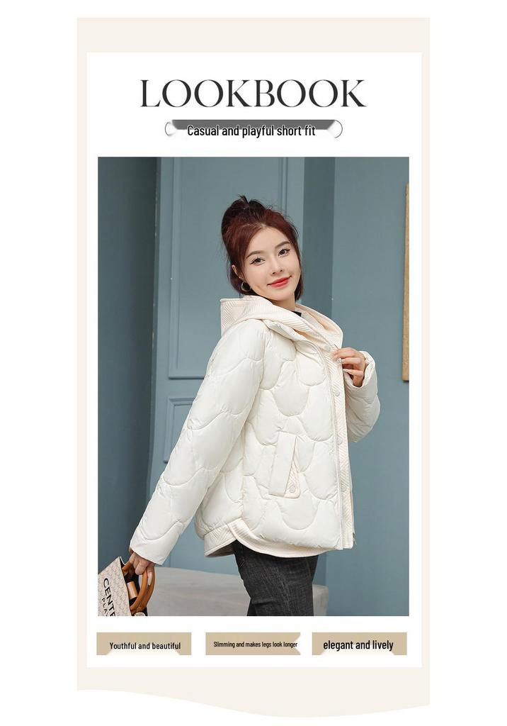 Women's Winter Hooded Thick Warm Jacket - Korean Style Cotton Outerwear