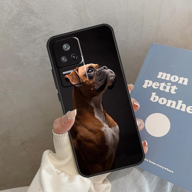 Boxer Dog Case For POCO F5 X5 Pro X3 F4 X4 GT F3 M4 C40 M5 Cover For Xiaomi 13 12 11 Lite 11T 12T Pro