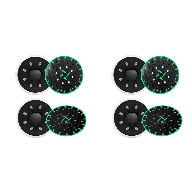 

Aug. Soft Sanding Pad + Hard Sanding Pad For Festool RO 150 FEQ Sander, 6 Inch Back-Up Sanding Discs (4-Pack) чорний