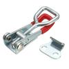 2/4 Piezas Cerradura de Hebilla Ajustable de Hierro Pesado Abrazadera de Caja Abrazadera de Hebilla Tipo Perno de Puerta Abrazadera Rápida Accesorio Horizontal