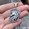 A New Retro and Distinctive Stainless Steel Pendant Necklace and a Trendy-hop Punk Sweater Chain