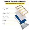 Folding Aluminum Alloy Sluice Box, Compact 50\" Sluice Boxes for Gold, Lightweight Gold Sluice Equipment, Portable Sluice Boxes with Miner\'s Moss,