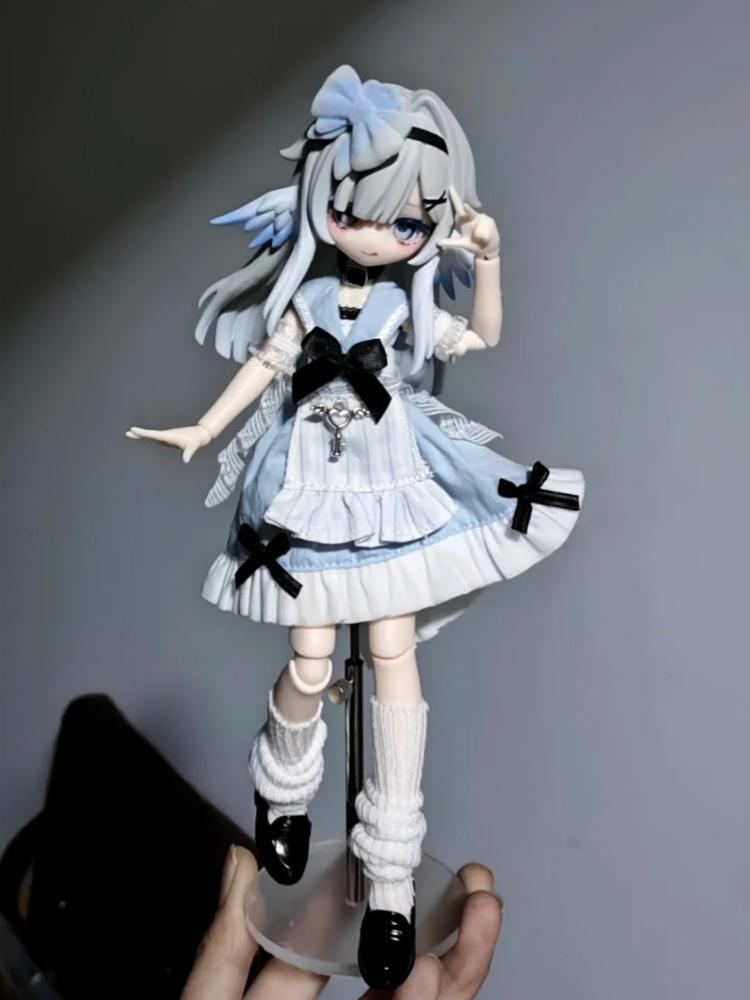 New Hot Meki Final Blessing 1/8 Bjd Series Blind Box Cute Trendy Action Anime Figure Model Desktop Ornament Birthday Toys Gifts