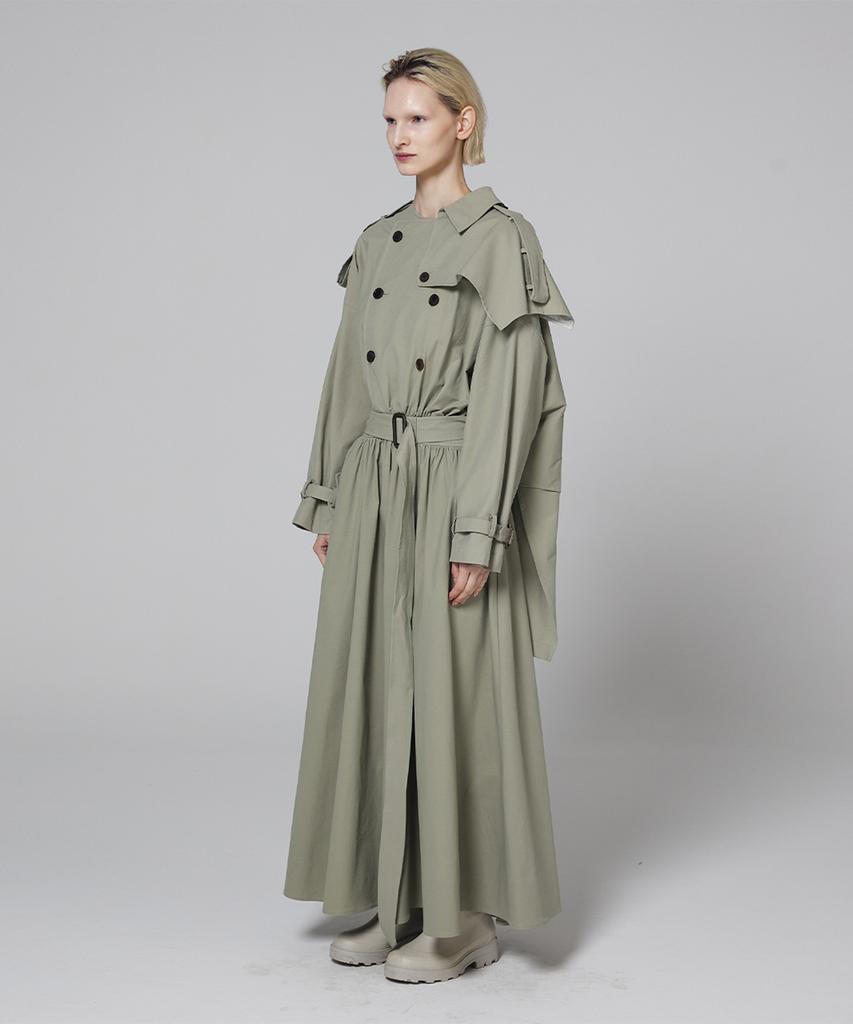 Meuameu Signature Trench Coat Dress