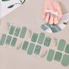 22pcs Sheet Laser Bronzing Full Cover Nail Stickers Long Lasting Tearable Cute Nail Art Wraps Design