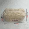 Lamb Hair Cosmetic Bag Plush Storage Bag Cute Stationery Bag Large Capacity Stationery Cosmetic Storage Bag