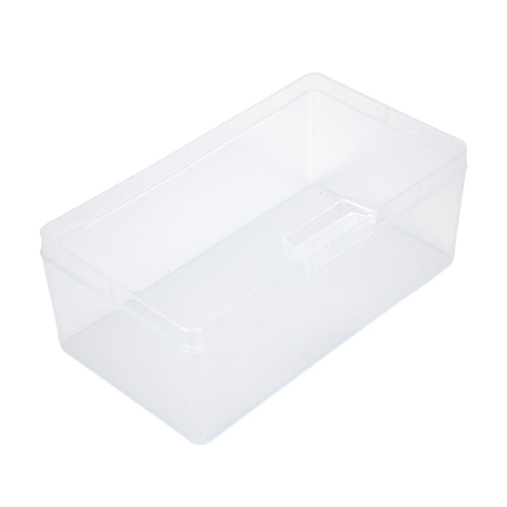 Organisateur Porte-Masque Rectangulaire Plastique Transparent Avec Couvercle Boîte de Rangement Contenant de Collection Étui Rangement