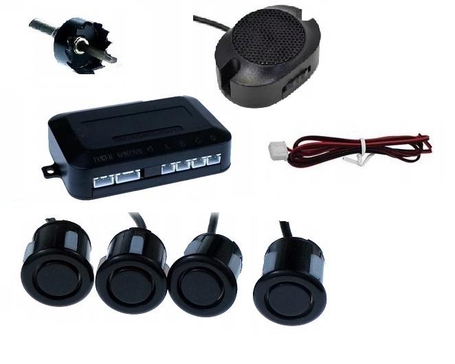 4X Buzzer Black 18Mm Parking Reversing Sensors