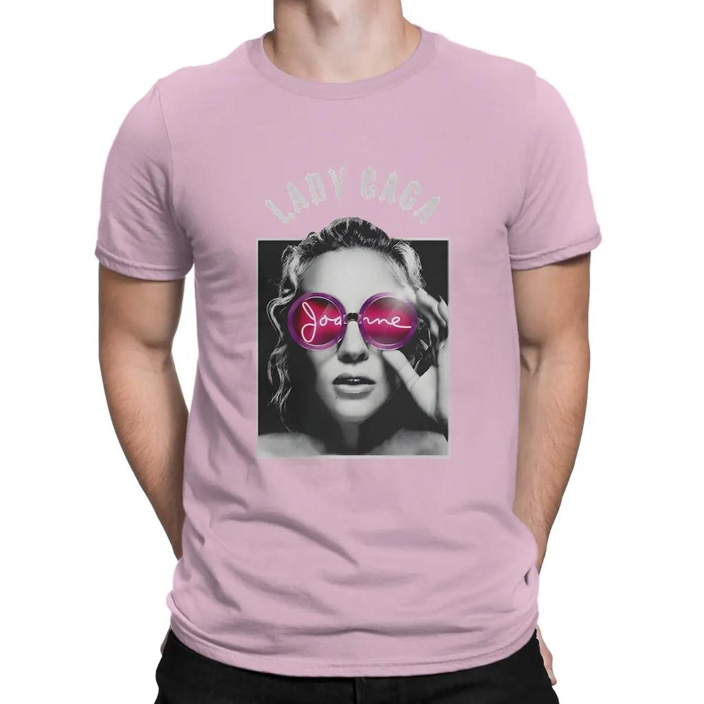 L-Lady Gaga Newest TShirt for Men Pop Round Collar Pure Cotton T Shirt Personalize Gift Clothes Tops