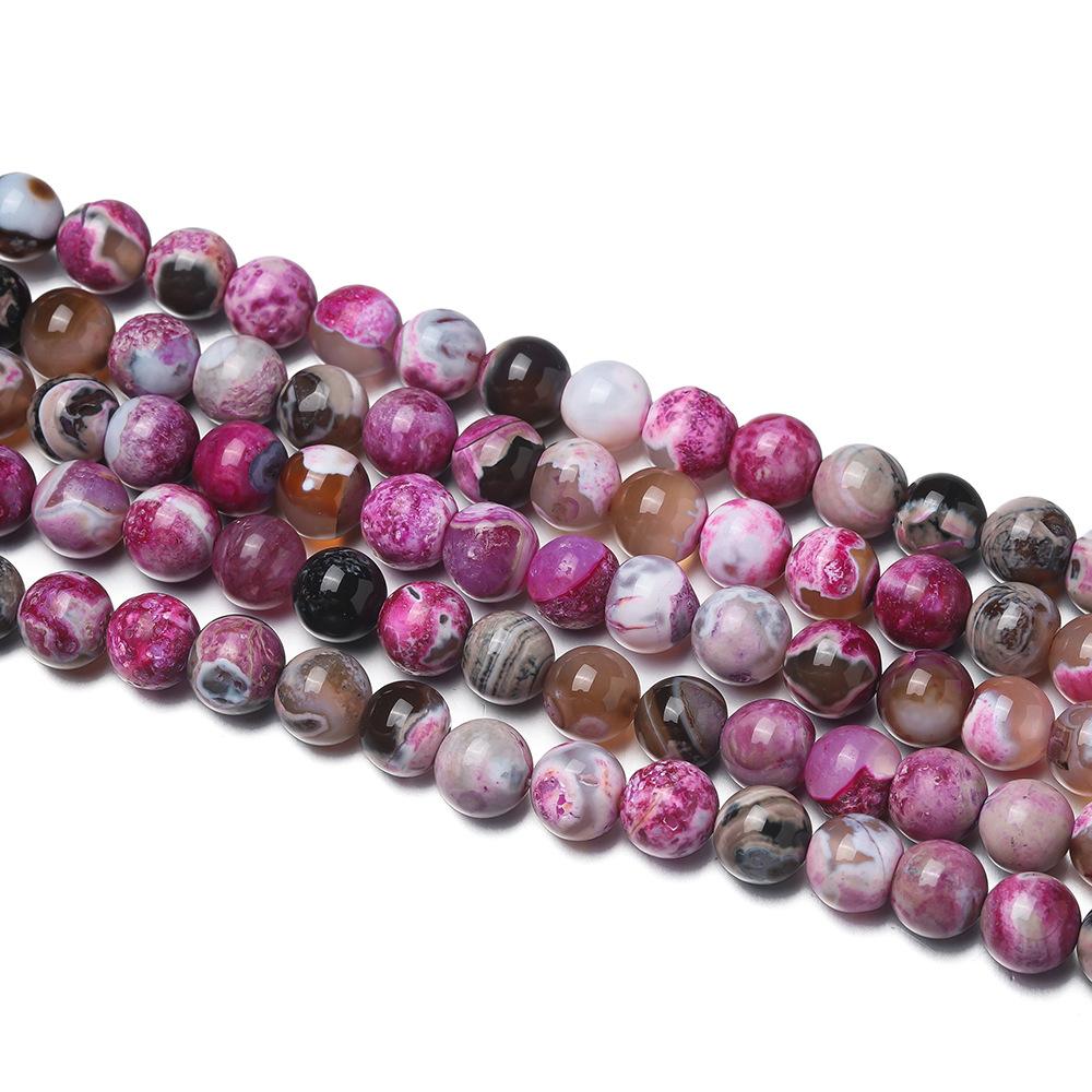 6/8/10mm Natural Stone Semi-finished Beaded