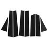 8 Pcs B Pillar Door Trim Molding Glossy Black Window Post Protector Cover for X‑Trail T32 2014 to 2018