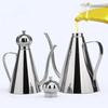 Stainless Steel Oil Bottle Condiment Storage Container Seasoning Vinegar Dispenser Teapot Non-toxic Dustproof Kitchen Accessory