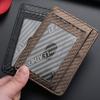Credit Card Storage Bag Men's Slim and Simple Front-pocket Wallet  Portable Leather Wallet