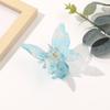Colorful Acetate Butterfly Hair Claw PVC Sweet Shark Clip Elegant Retro Hair Crab Clip  Lady