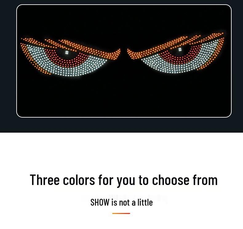 Dynamischer Dämonenaugen LED Autoaufkleber Bildschirm mit USB- und App-Steuerung