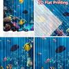 2D flat Photography Backdrop Photography Backdrop Colorful Underwater Scene 100% Polyester Festive Backdrops Use for Holiday
