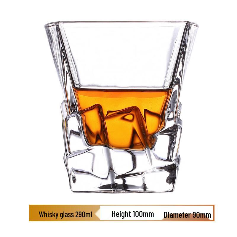 

HA European Crystal Whiskey Glasses (Set of 2, 290ml)