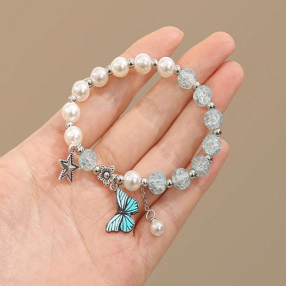 

Детский браслет из бусин с бабочкой - Студенческий, Культурный и Креативный