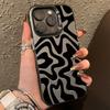 Black Water Ripple Phone 15 14 13 12 11 Pro Max Shockproof Bumper Back Cover For iPhone 16 Case Funda Bumber