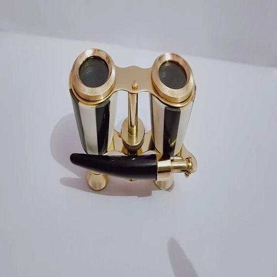 Solid Brass Finish Monocular Nautical Binocular Telescope Mother of Pearl Item Home, Office Decor Gift Item
