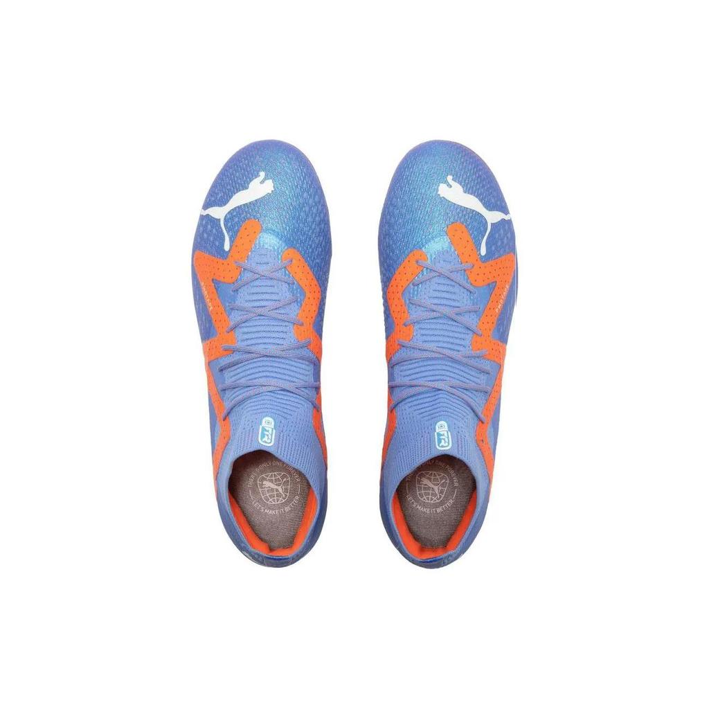 Puma Future Ultimate MG 'Supercharge Pack - Blue Glimmer' (Unisex) Blue Glimmer / White / Ultra Orange Soccer Shoes 107168 01