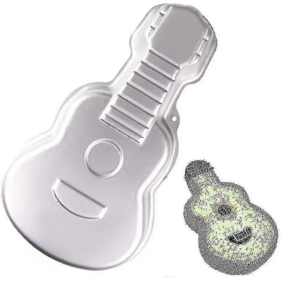 3d Aluminum Cake Pan Diy Guitar Shape Baking Mold Birthday Cake Mold Kitchen Supplies Coworker Gifts