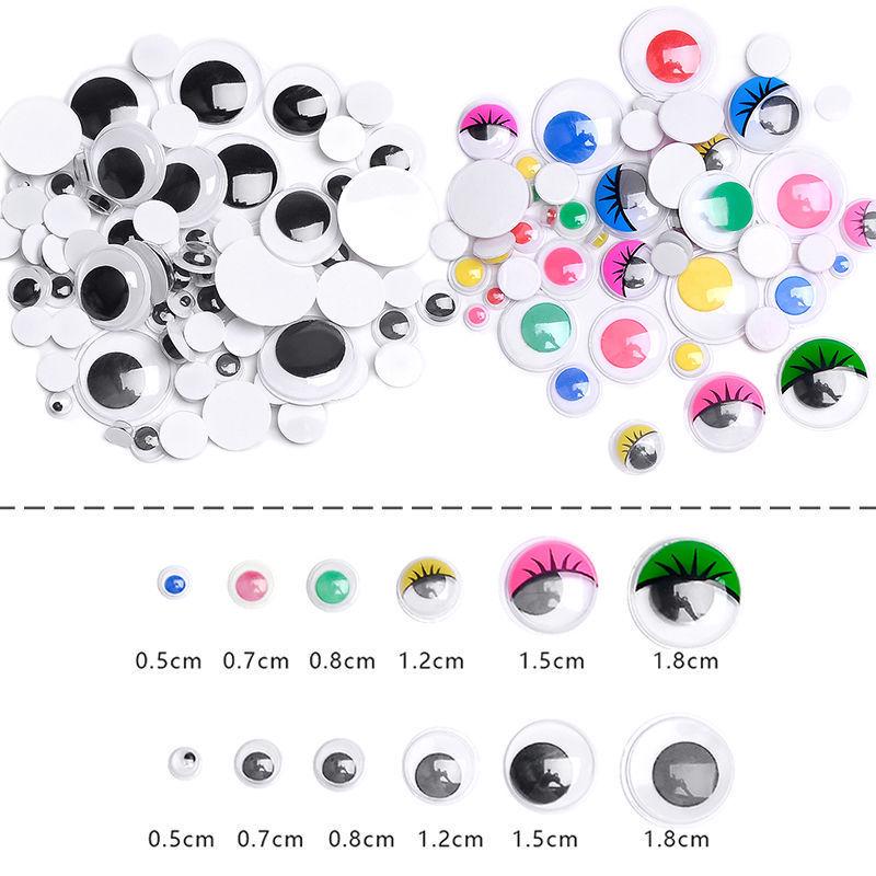 

Self-Adhesive B&W Googly Eyes Stickers for DIY Crafts and Animal Projects