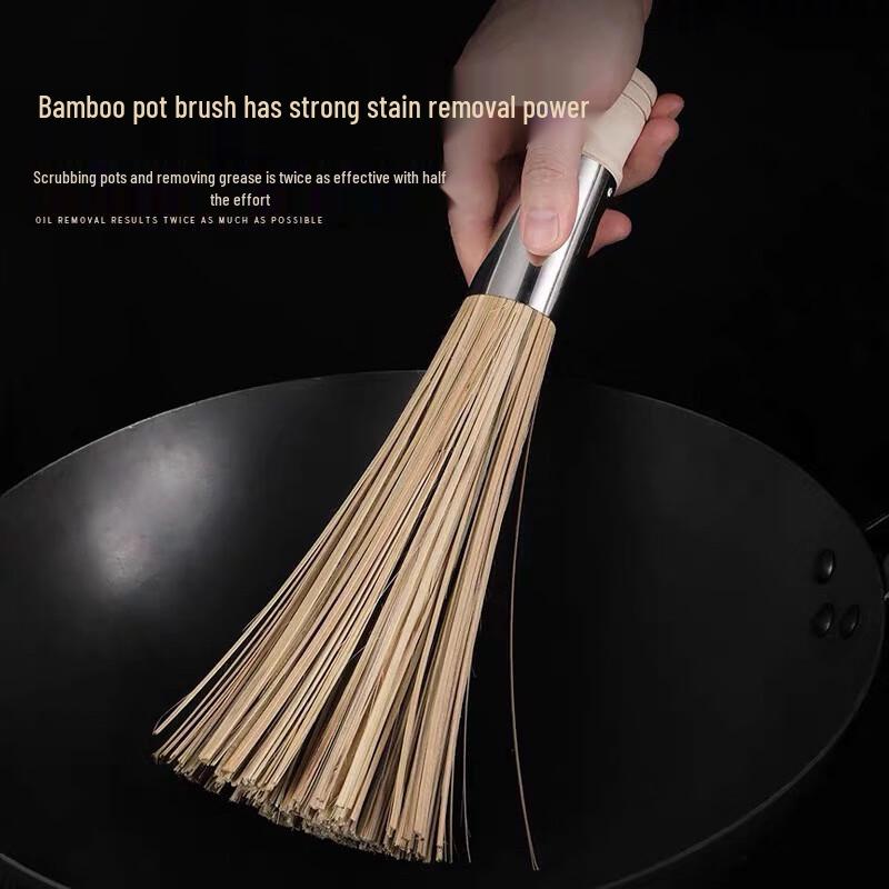 Long Handle Bamboo Pot Brush