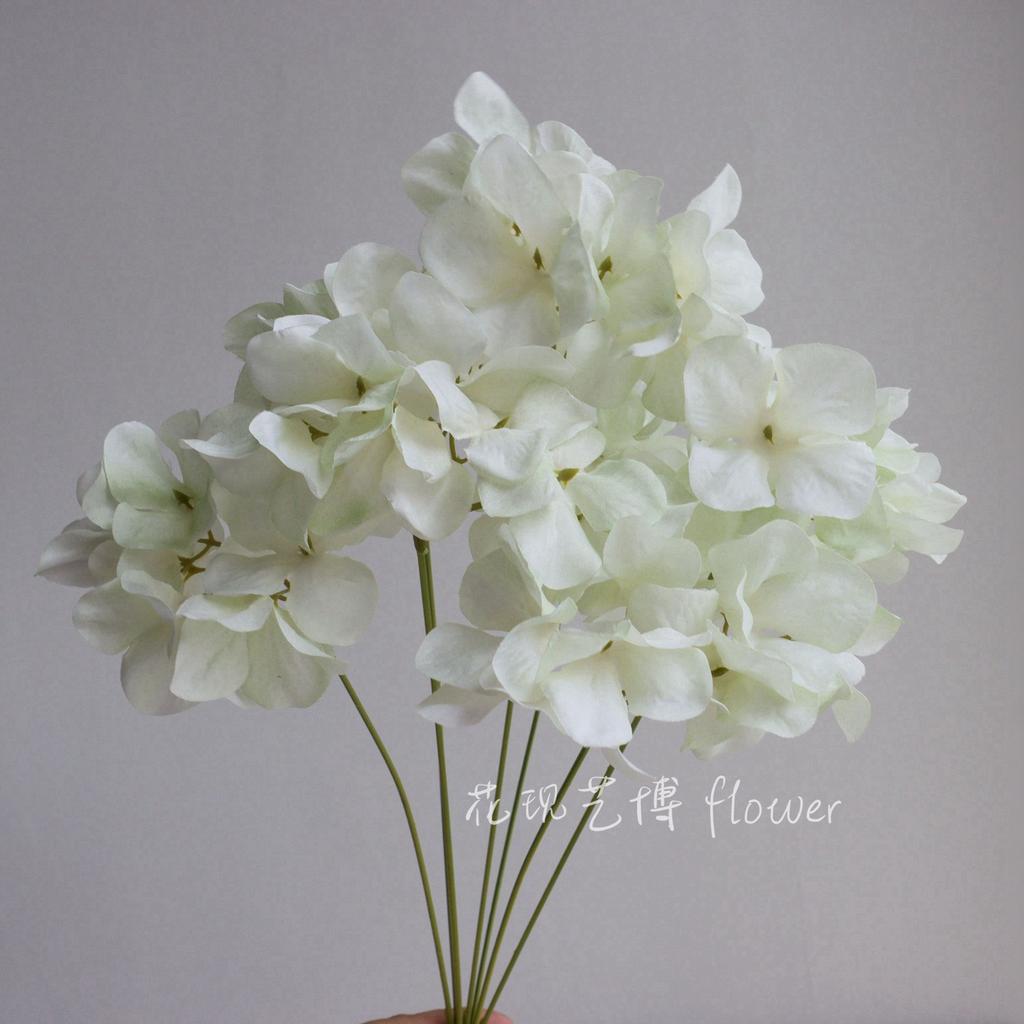 4pcs 7 Branches Hydrangea Artificial Flowers Bouquet Home Wedding Decor Centerpiece Table Arrangement Silk Floral DIY Crafts