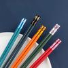5Pairs/Set High Quality Japanese Non-Slip Chopsticks Korean Home Hotel Restaurant Portable Healthy Food Stick For Sushi Chopstic