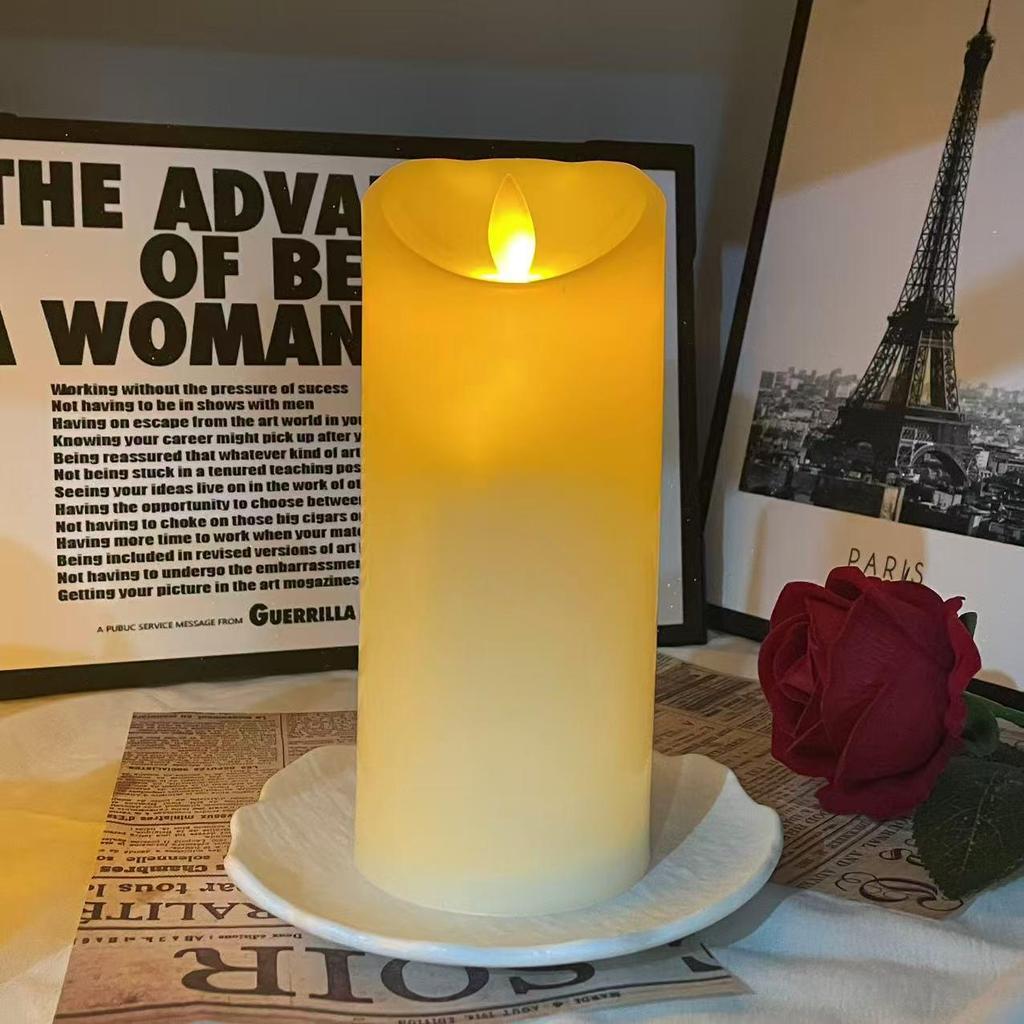LED Remote-Controlled Smokeless Swinging Candles for Hotel & KTV Birthday Decor