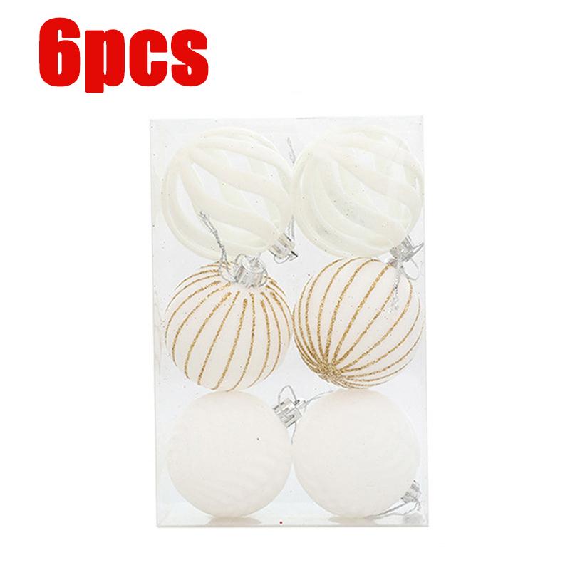 6cm 6/12pc Christmas Balls Ornaments Velvet Xmas Tree Hanging Ball Festival Party Home Wedding Decor Wreath Garland Pendant Gift