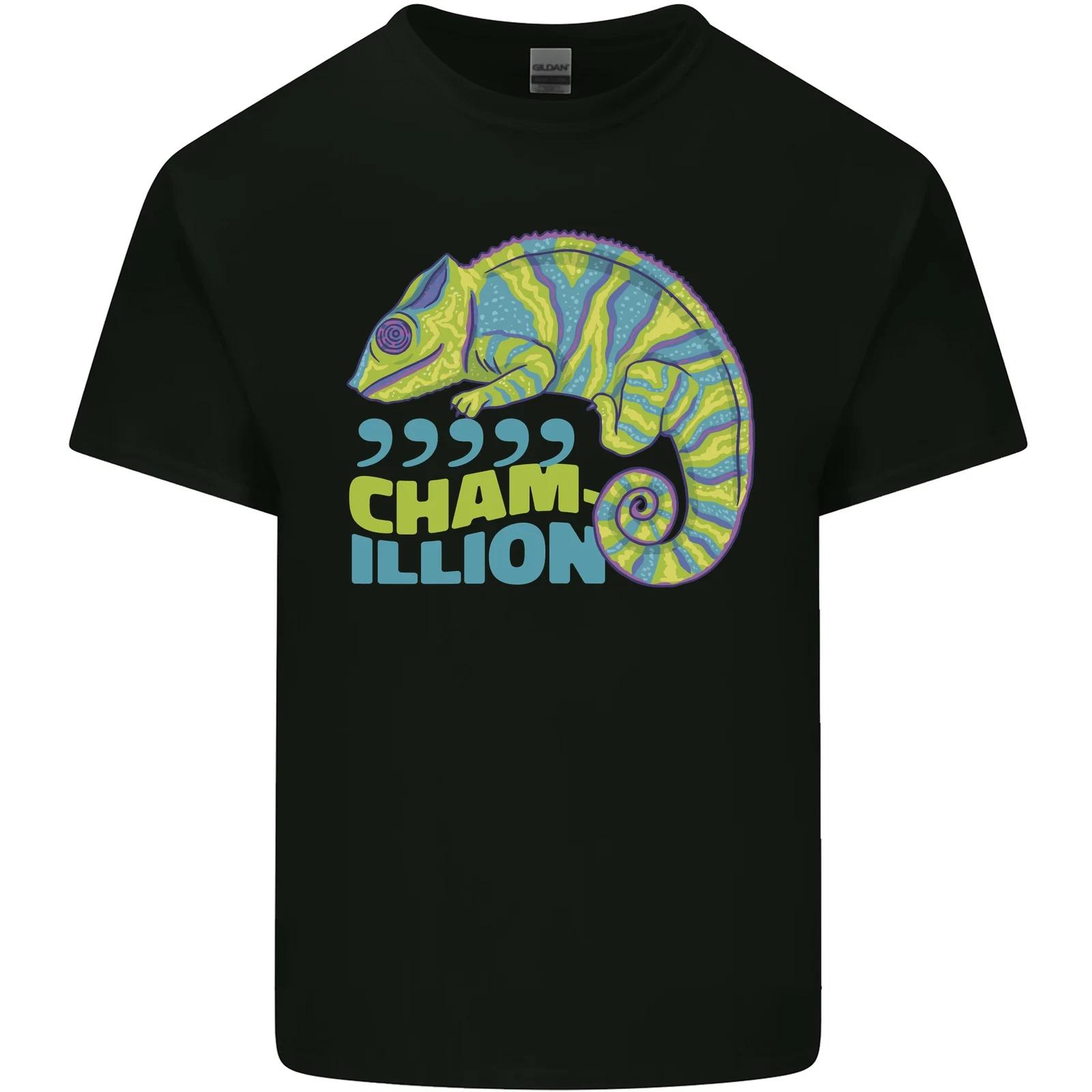 Comma Chameleon Funny Lizard Kids T-Shirt Childrens 2XL