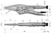 Morse CrMo steel locking pliers 6" long jaws Waryński