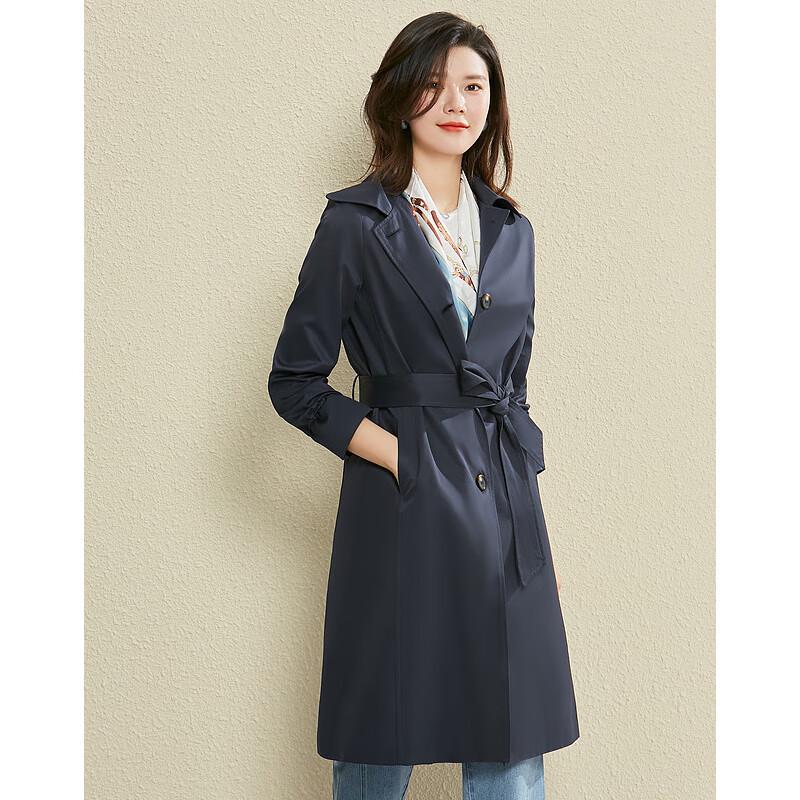 Sisui Nianhua Elegant Loose-Fit Ladies Trench Coat
