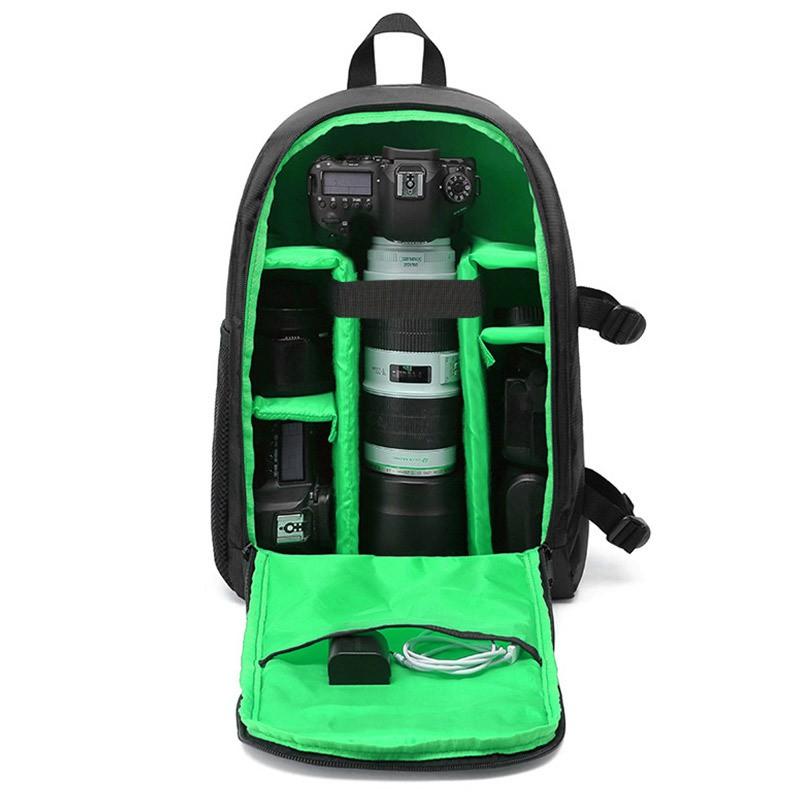 Waterproof DSLR Camera Backpack Men Women - Nylon Outdoor Photography Bag With Padded Straps Fits Canon Nikon Mirrorless