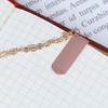 Creative Cartoon Character Book Clip Pagination Mark Bookmarks Metal Peach Heart Pendant
