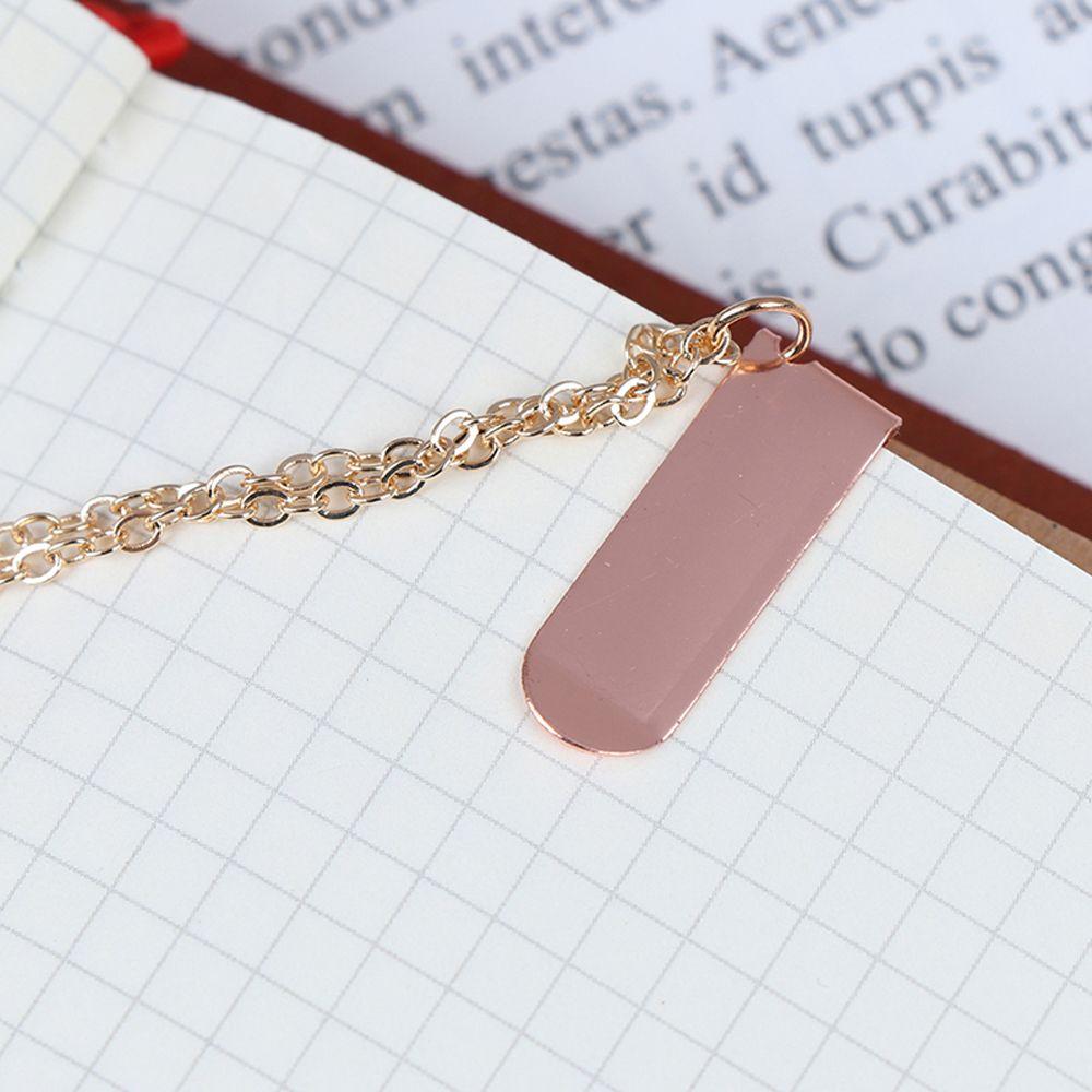 Creative Cartoon Character Book Clip Pagination Mark Bookmarks Metal Peach Heart Pendant